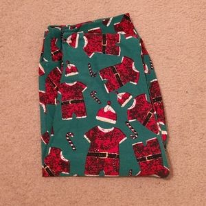 LuLaRoe TC Santa Leggings